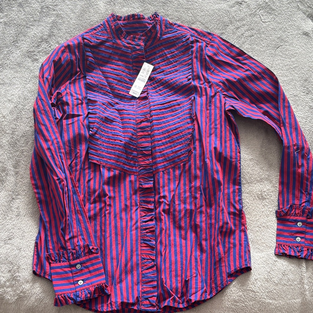 Striped Red and Blue Men's Shirt